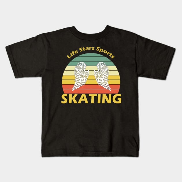 Sport Skating Kids T-Shirt by Hastag Pos